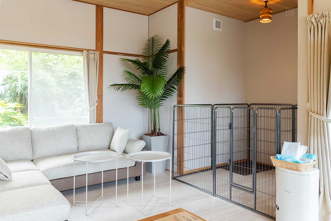 愛犬と一緒に過ごせるドッグフレンドリーな憩いの空間